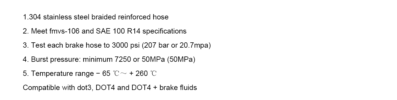 the features of ptfe brake hose