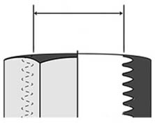 AN-fitting female (inside diameter)