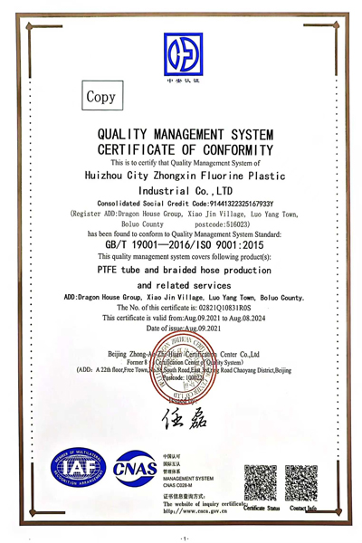 ptfe tube iso
besteflon