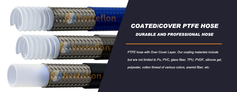 PTFE Hose with Over Cover Layer