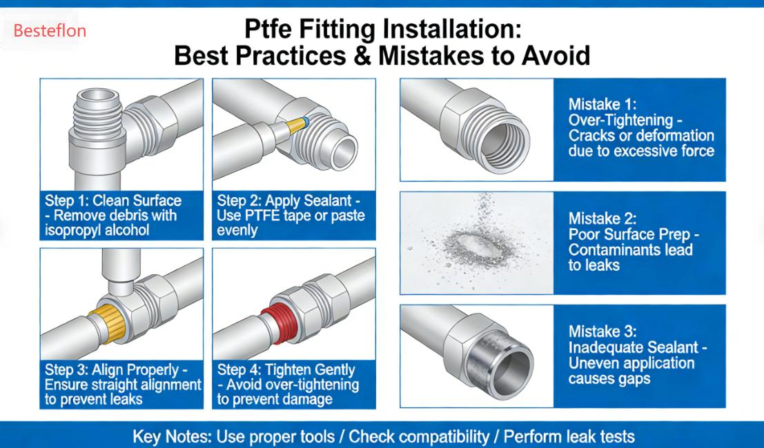 PTFE fitting installation guide